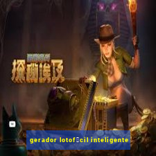 gerador lotof谩cil inteligente